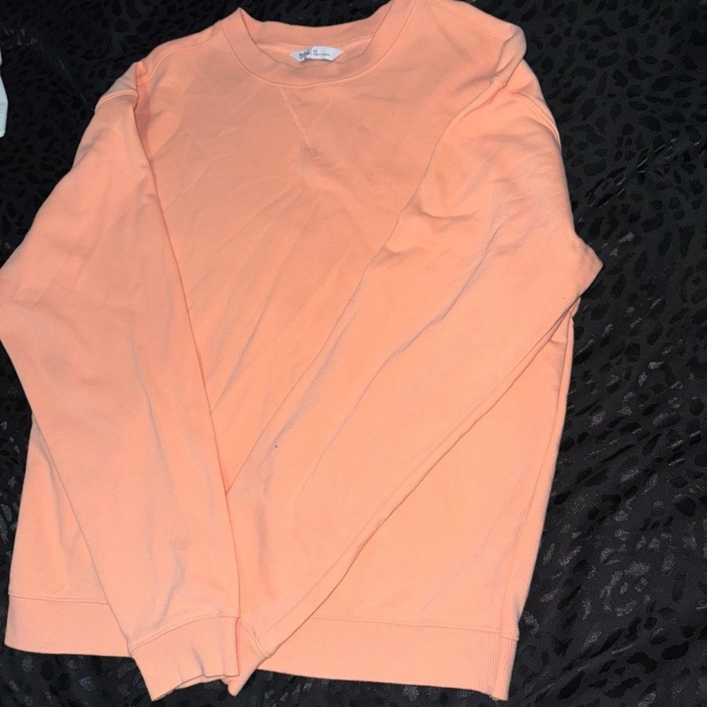 DSG Orange Crewneck Sweater Lightweight Casual